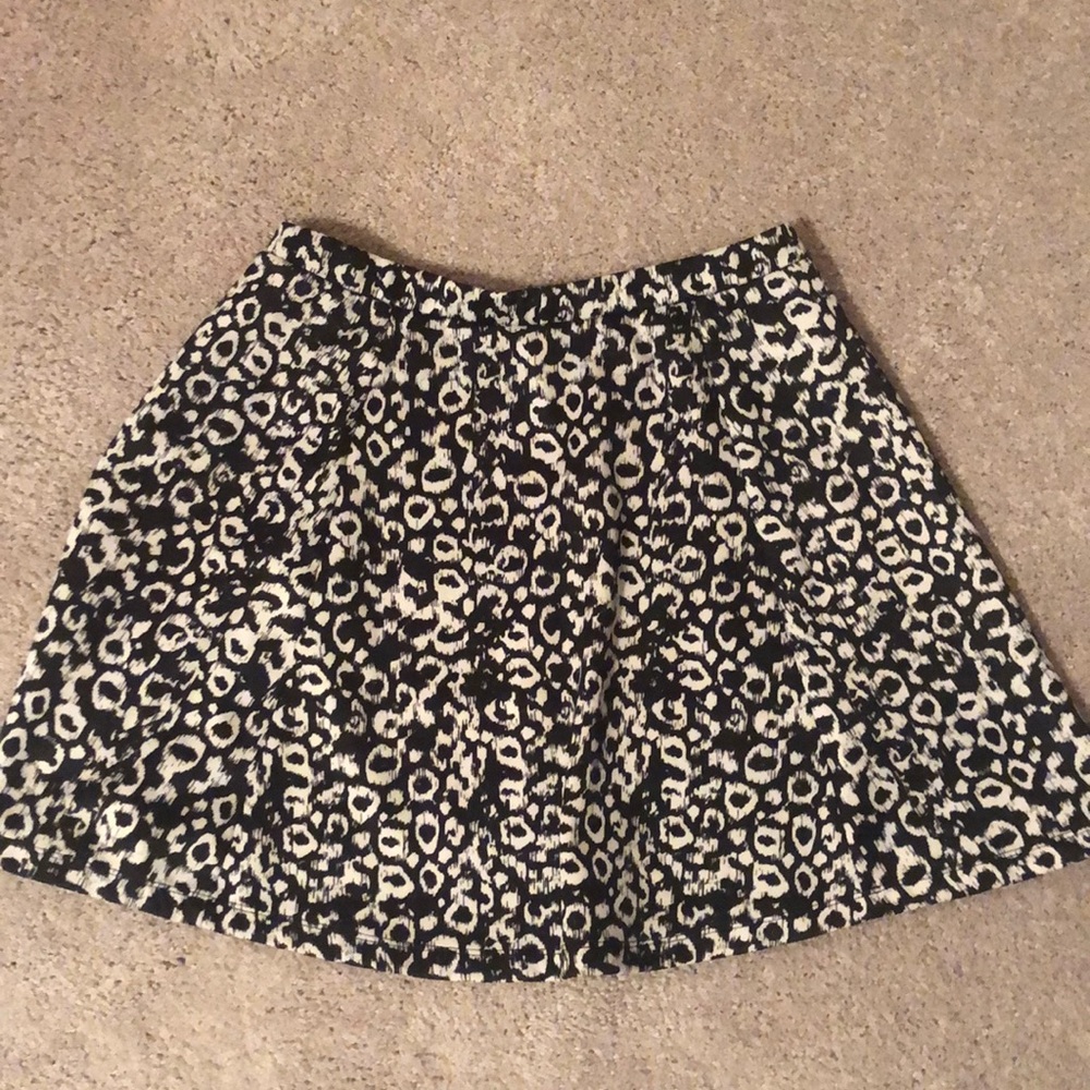 Black and white skirt